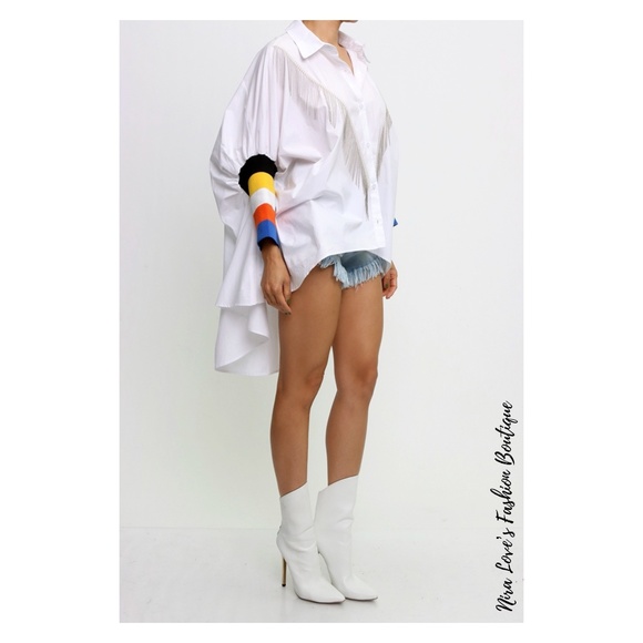 Nira Love’s Fashion Boutique Tops - Rainbow Sleeve Blouse